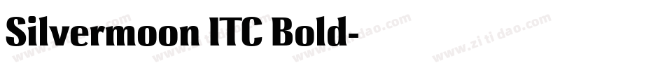 Silvermoon ITC Bold字体转换
